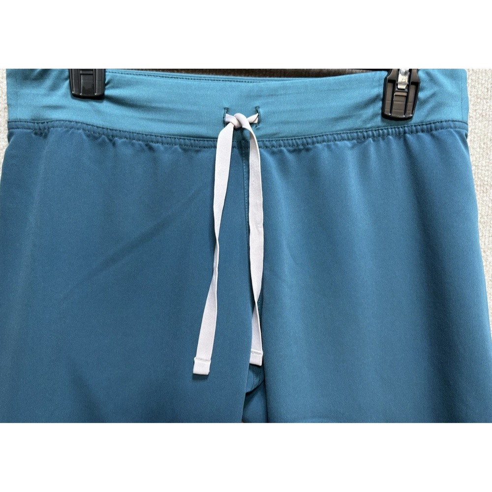 Figs Scrub Pants Women's Small Green Pink Drawstring Waist + Pockets Technical - Picture 3 of 8